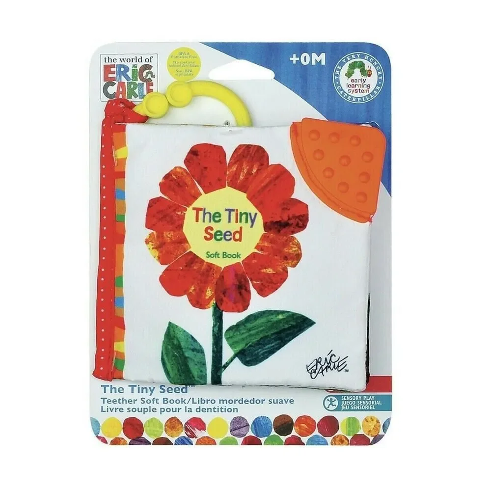 World of Eric Carle Very Hungry Caterpillar Tiny Seed Clip-On Crinkle Toy Book